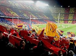 Billetter til Barcelona kamp på Camp Nou for treningsleir fotball i Spania