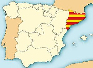 Kart over Catalonia